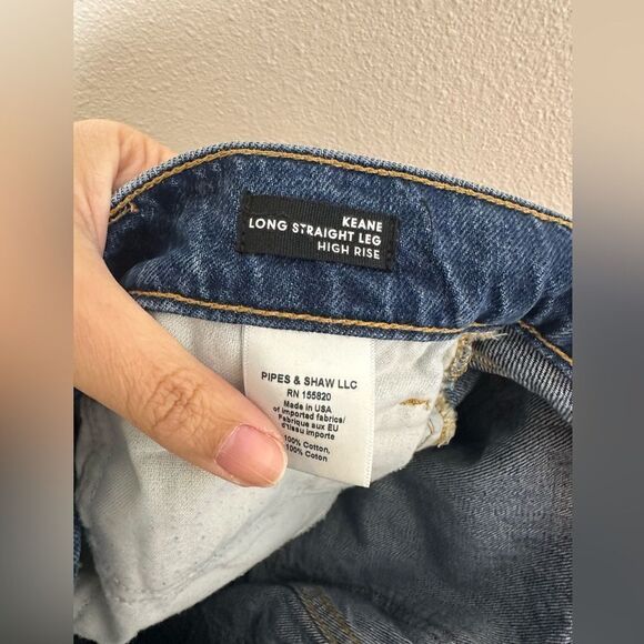 Veronica Beard Keane Long Straight Leg High Rise Jeans Size 28 - Picture 11 of 12